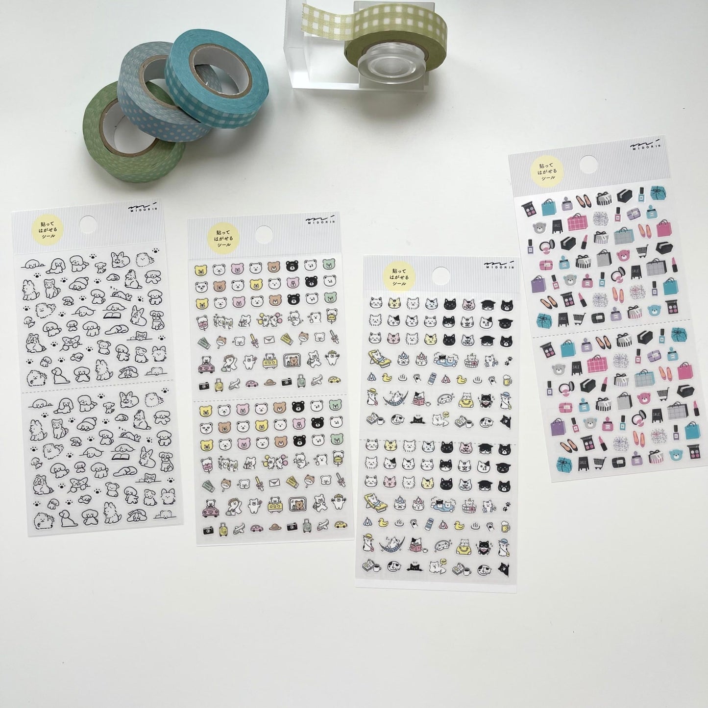 MIDORI Removable Cat Planner Sticker