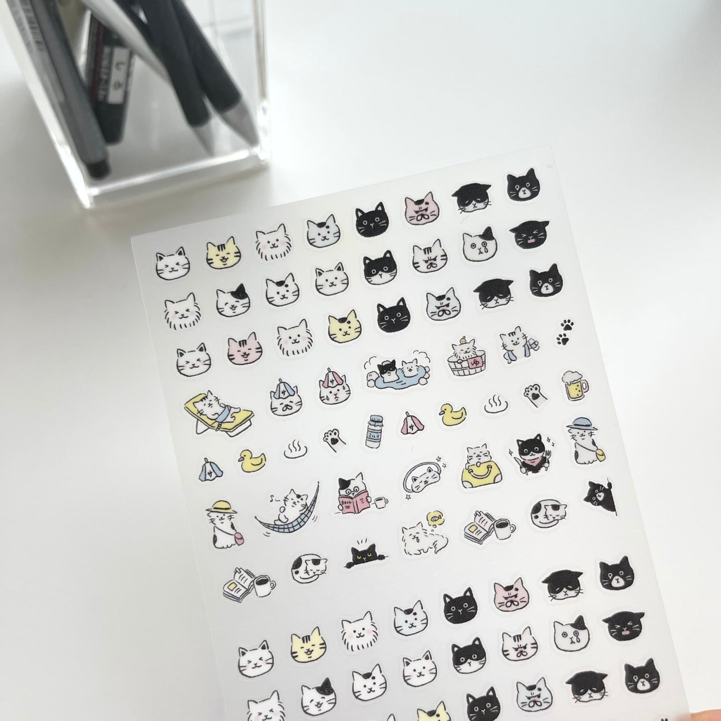 MIDORI Removable Cat Planner Sticker