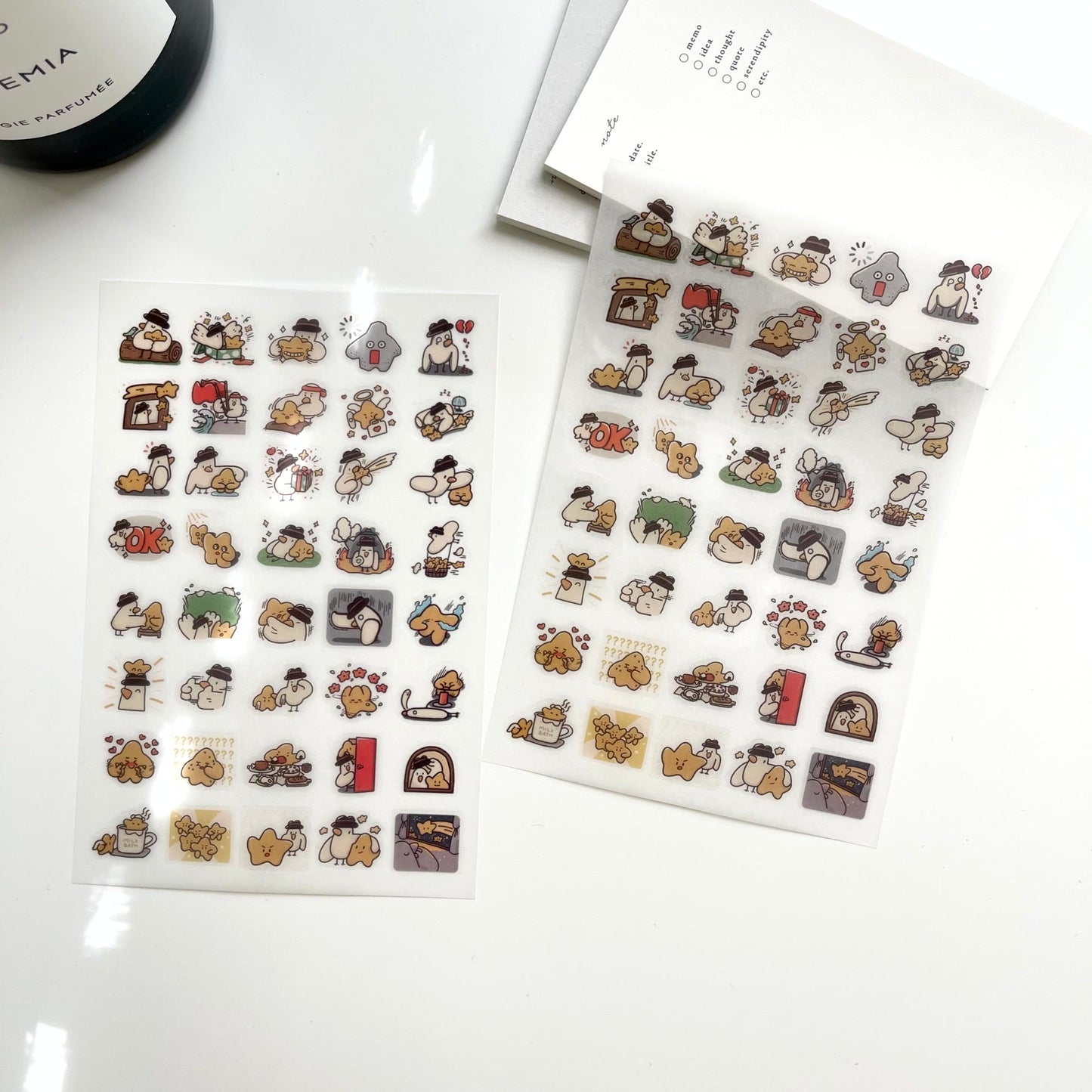 Yamadoro Mr. Bird and The Star Transfer Sticker Pack