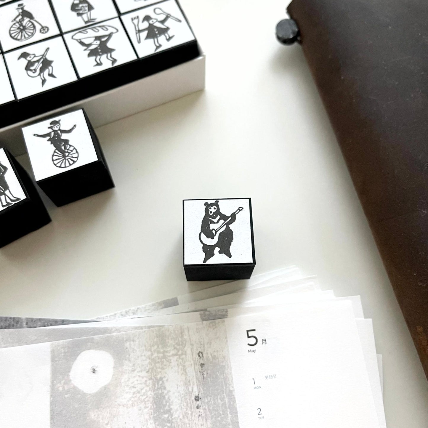 KOCKA Animal Series Rubber Stamp / 7 Designs