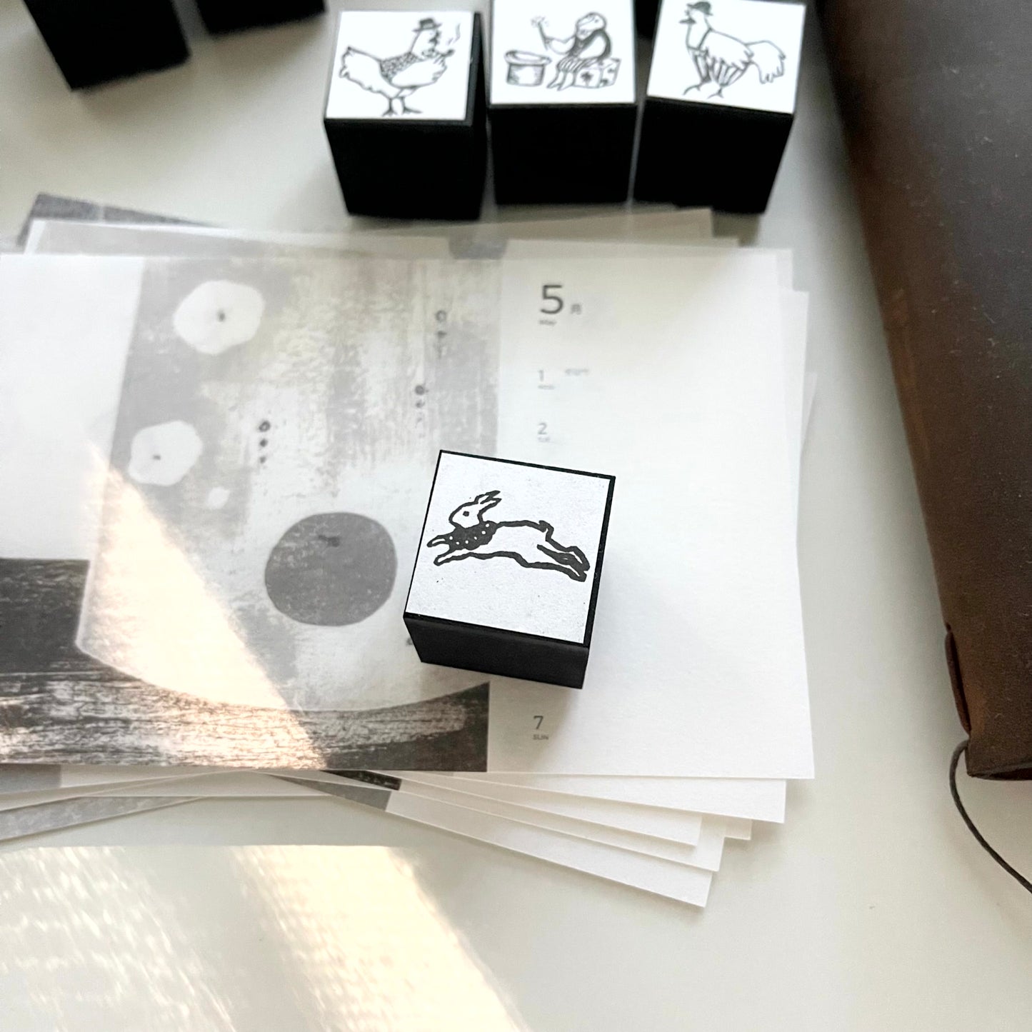 KOCKA Animal Series Rubber Stamp / 7 Designs
