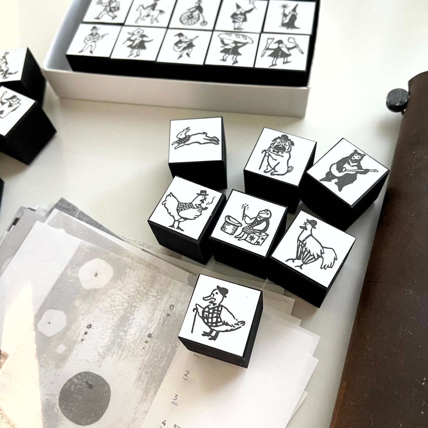 KOCKA Animal Series Rubber Stamp / 7 Designs