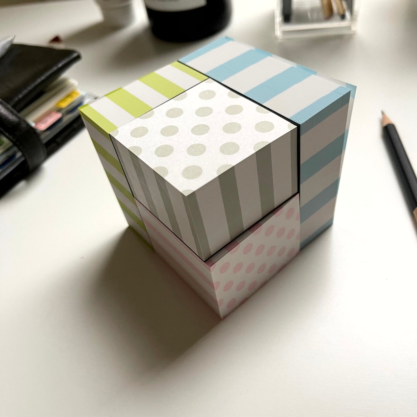 Polka Dots Memo Cube