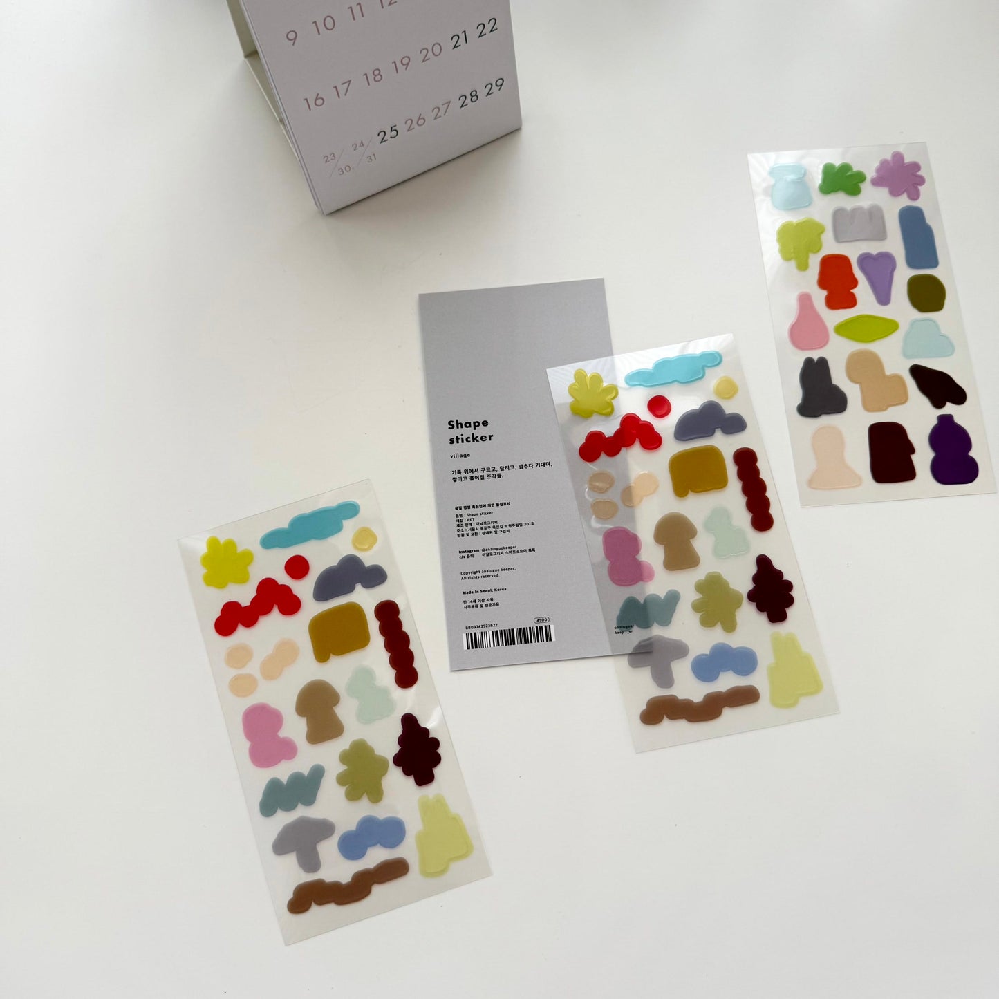 Analogue Keeper Shape Sticker // Village