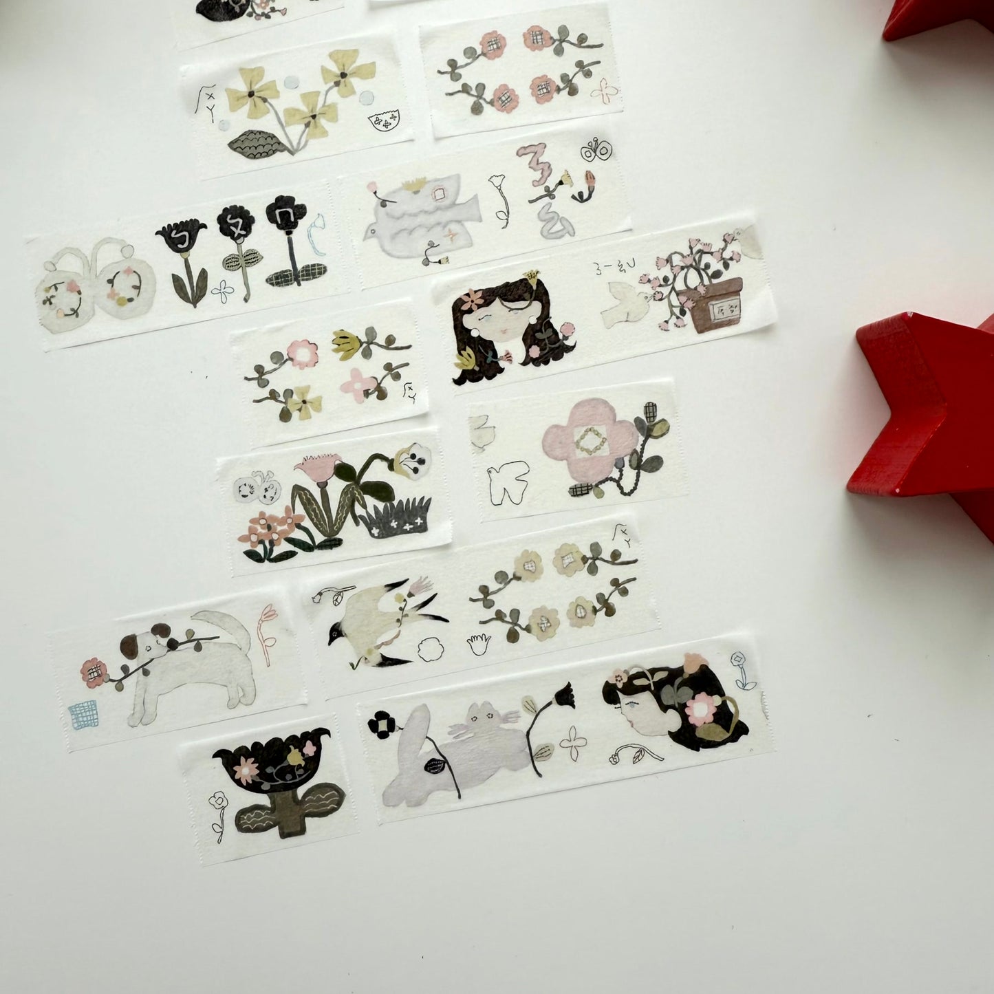 Misshoegg Flower Girl Washi Paper Tape