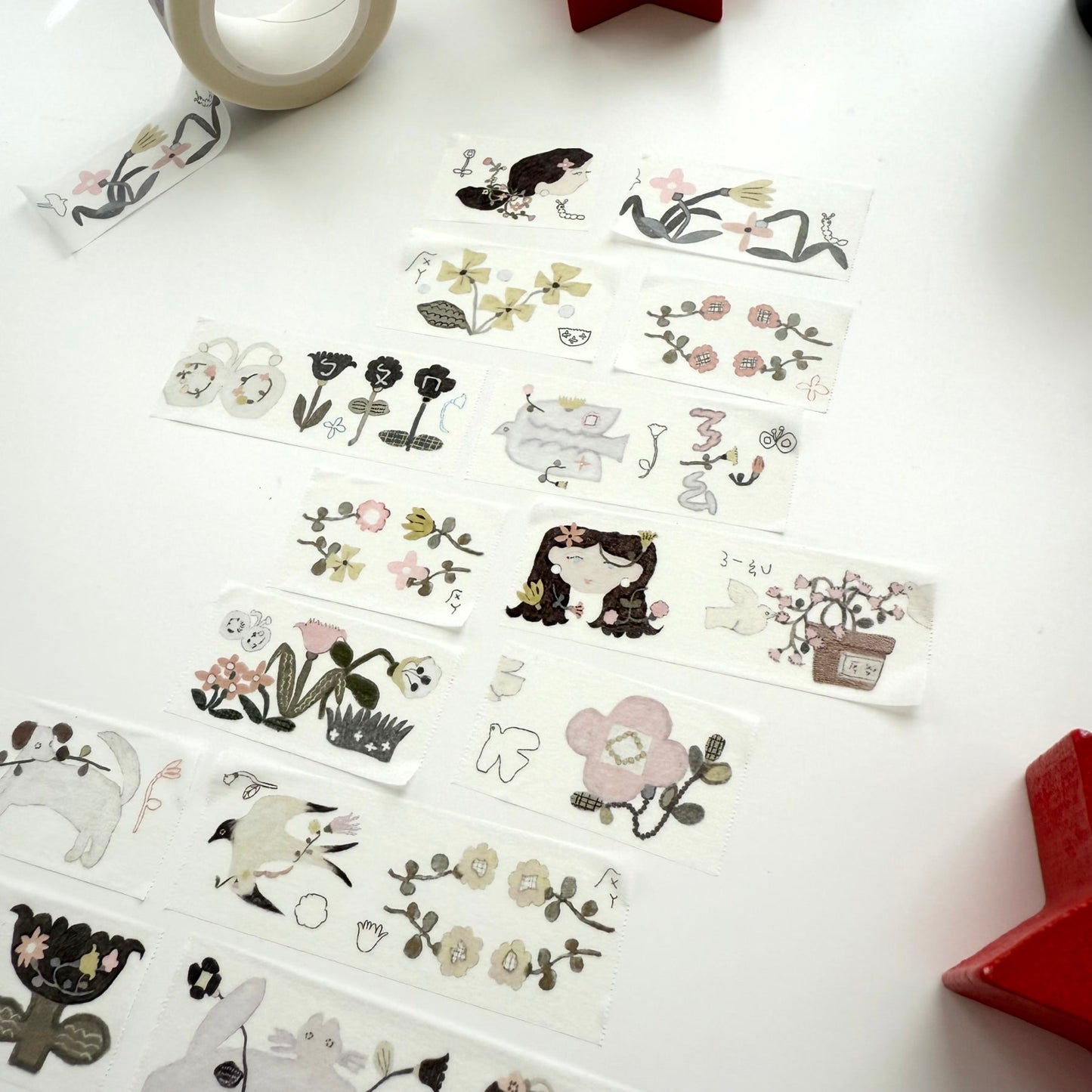 Misshoegg Flower Girl Washi Paper Tape