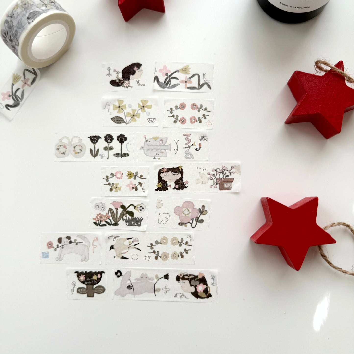 Misshoegg Flower Girl Washi Paper Tape