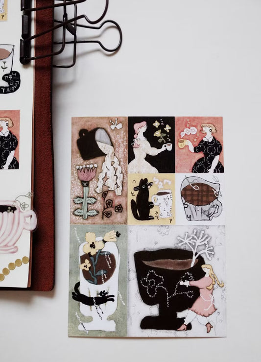 Misshoegg Drink Some Coffee Sticker Set
