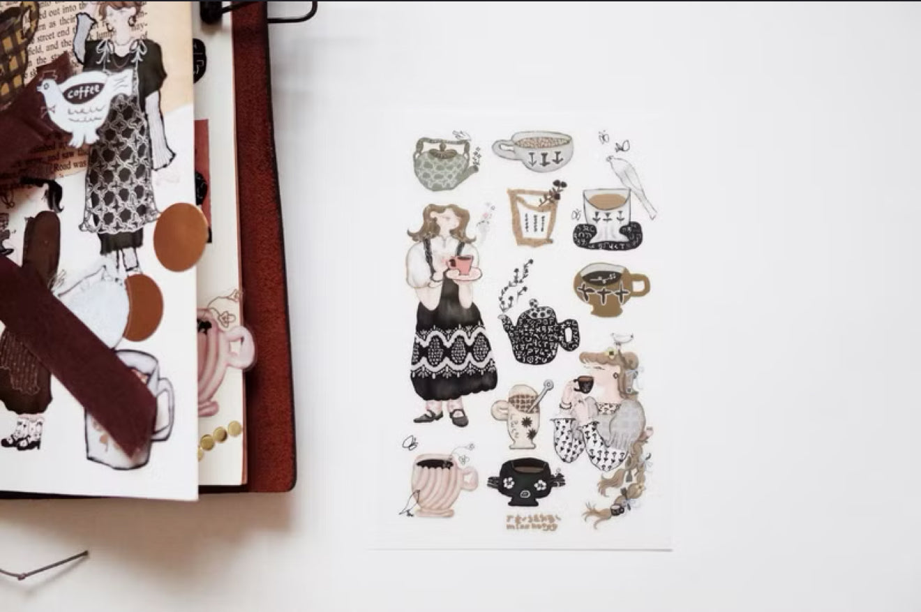 Misshoegg Lots of Coffee Transfer Sticker Set