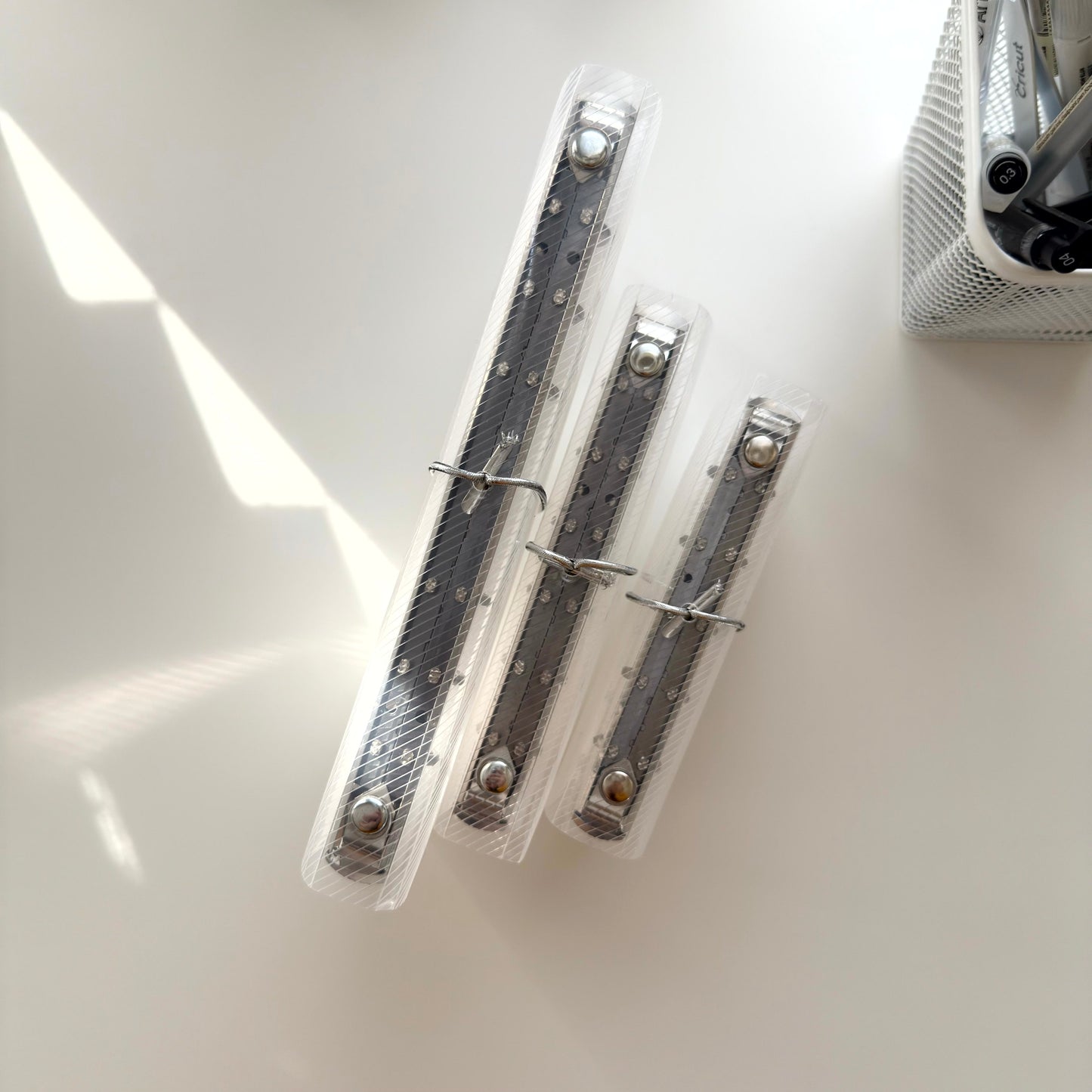 Tri-fold PVC Ring Journal Cover / 3 sizes