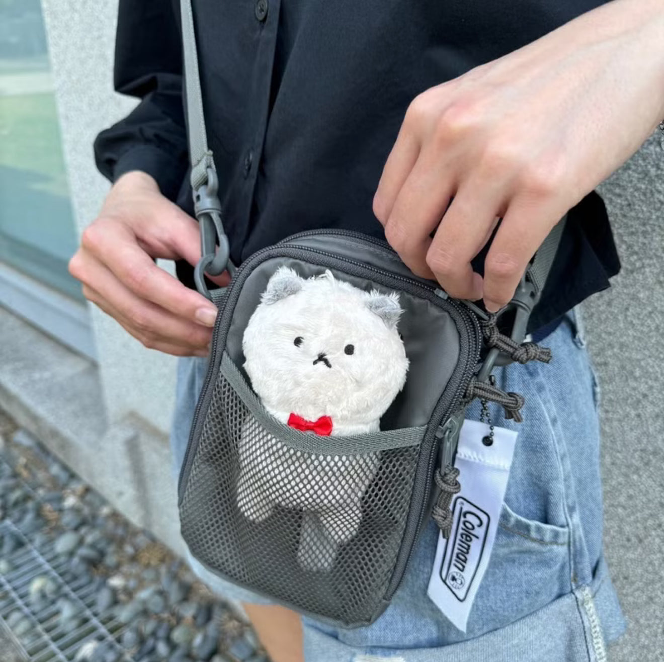 Mr. Eggplants Chubby Kitty Plush Toy / Key Chain / Bag Charm