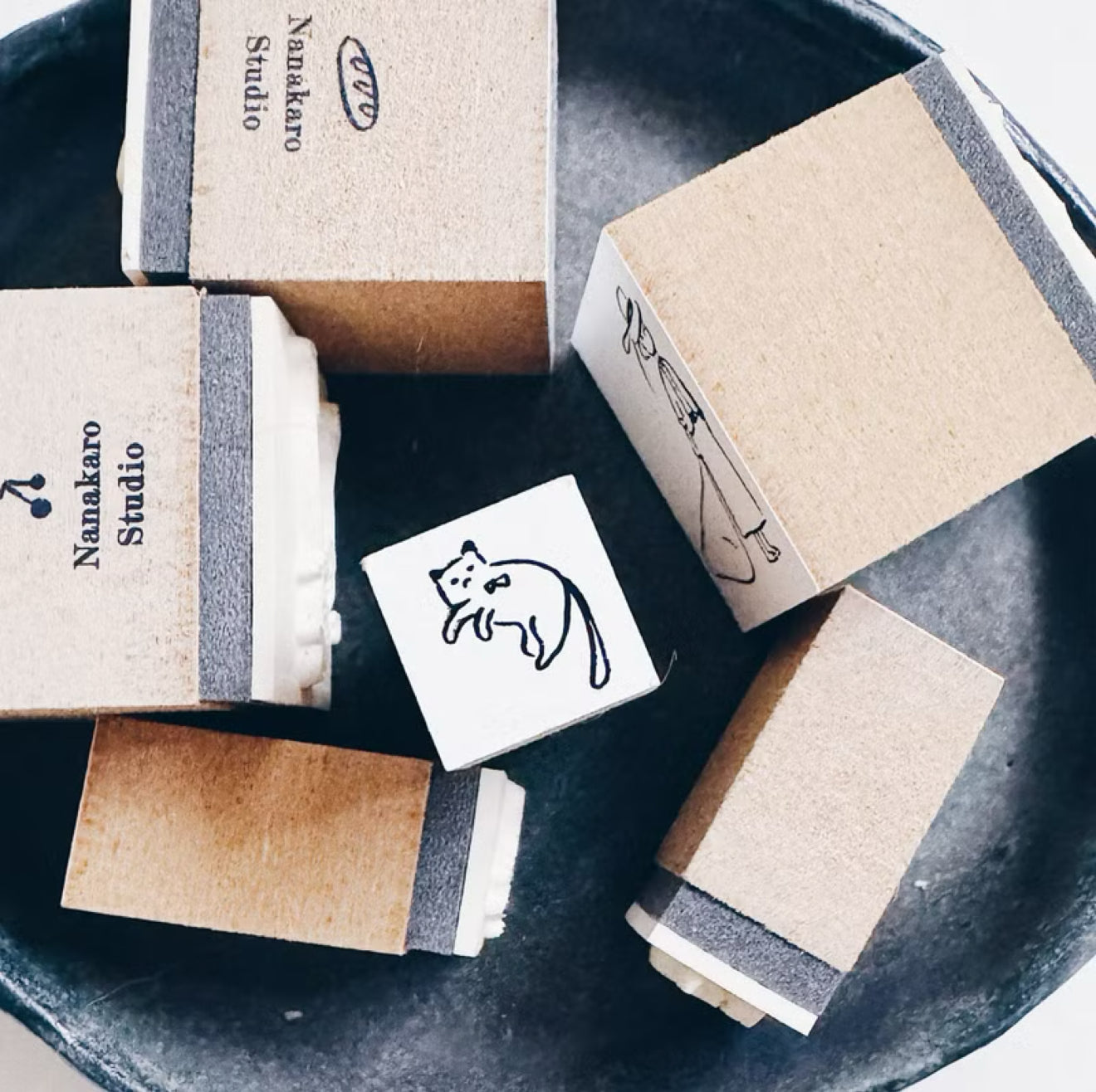 Mr. Eggplants Her & Her Kitty Rubber Stamps / 5 Designs