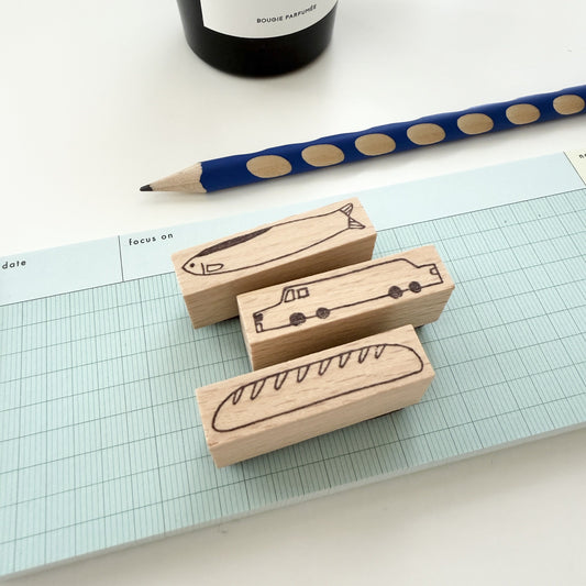 Kurukynki Fun Things Rubber Stamp / 3 Designs