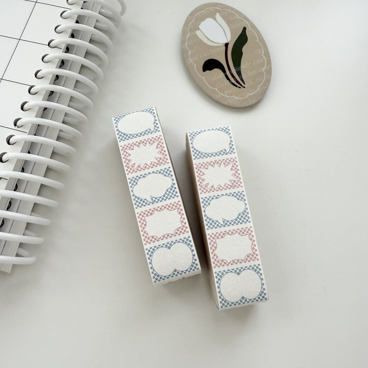Kurukynki Retro Frames Rubber Stamp Set