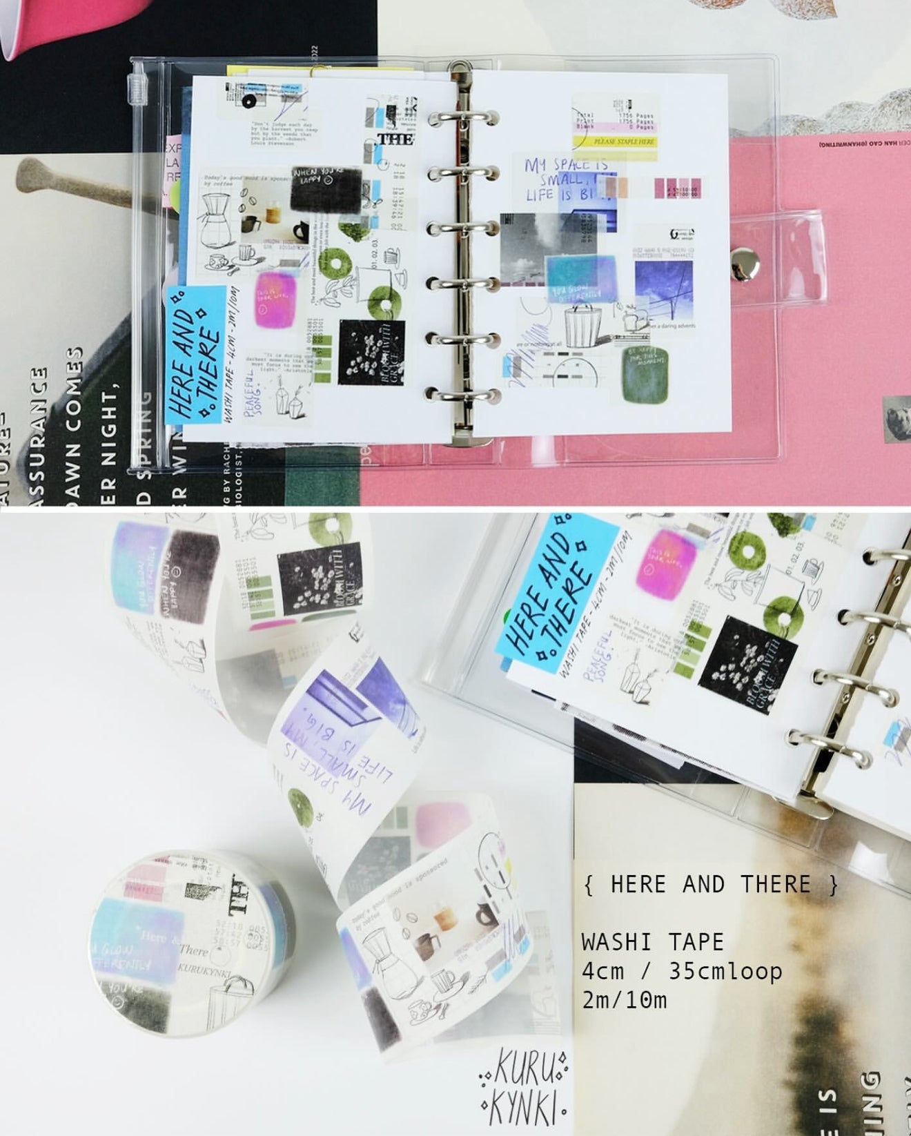 Kurukynki Here And There Washi Tape