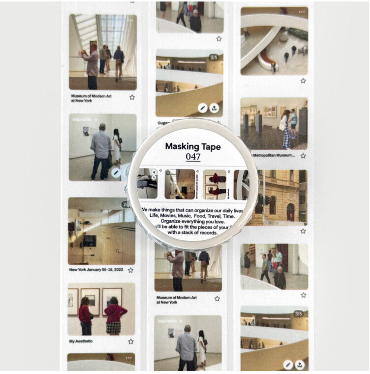 Organize a bit Masking Tape / 047