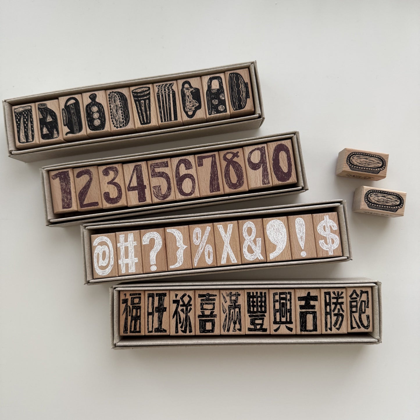 Pottery Rubber Stamp Set