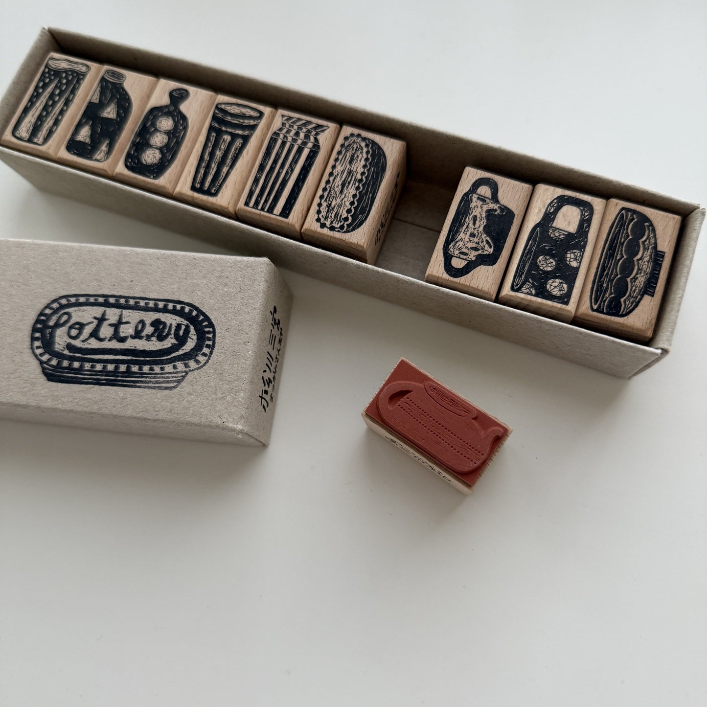 Pottery Rubber Stamp Set