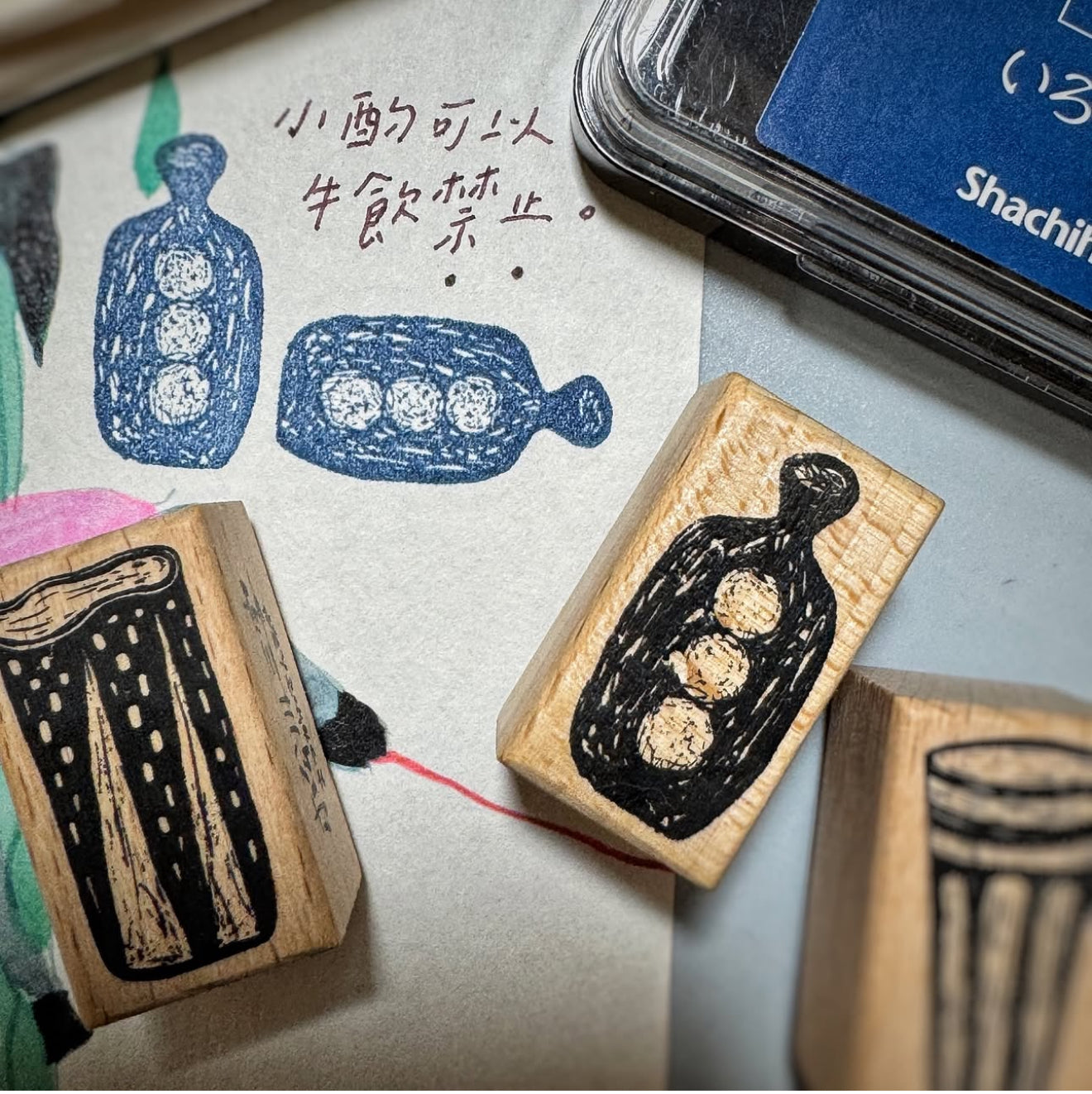 Pottery Rubber Stamp Set