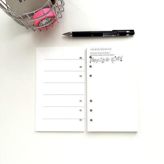 Jeongo Innerside New Weekly Refill / Horizontal