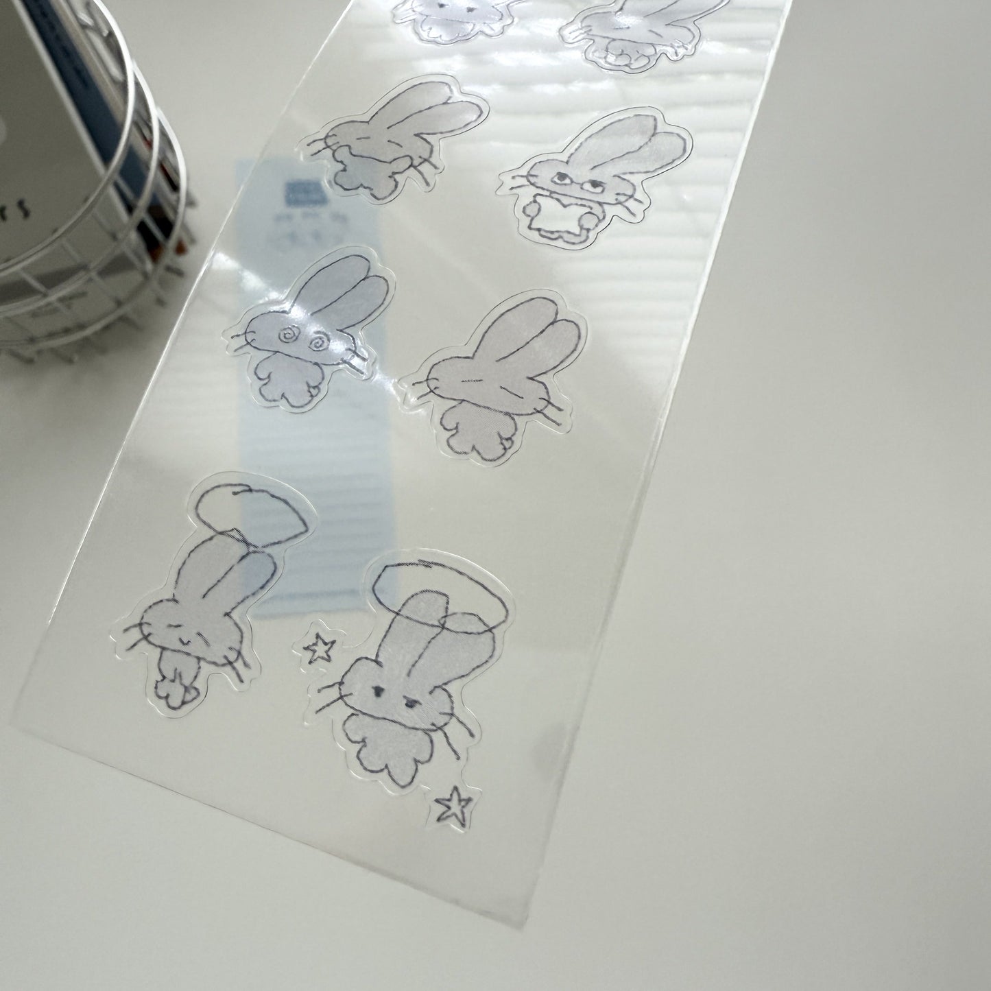 Jeongo Innerside Forever Rabbit Clear Sticker