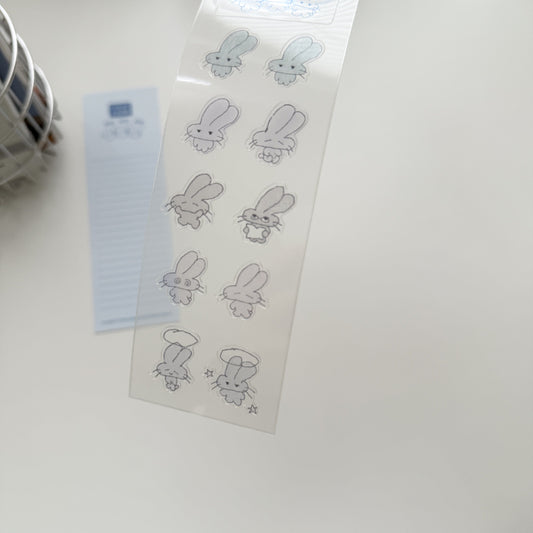 Jeongo Innerside Forever Rabbit Clear Sticker