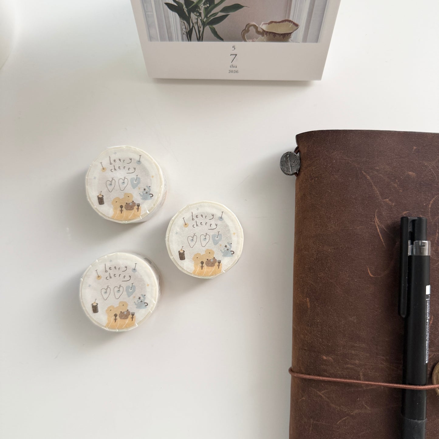 Bighands Beary Cherry Masking Tape