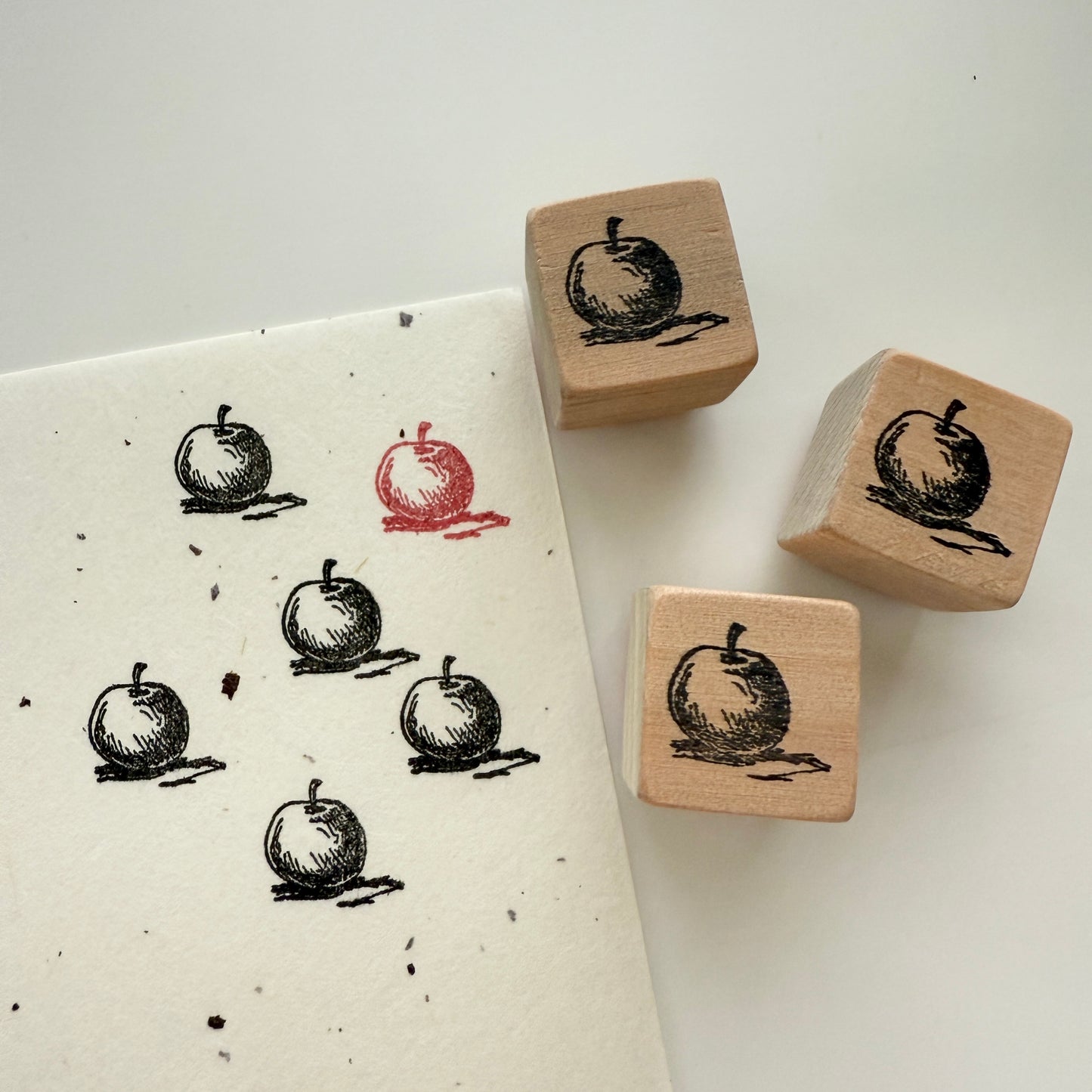 Yoko Kadokawa Apple Rubber Stamp