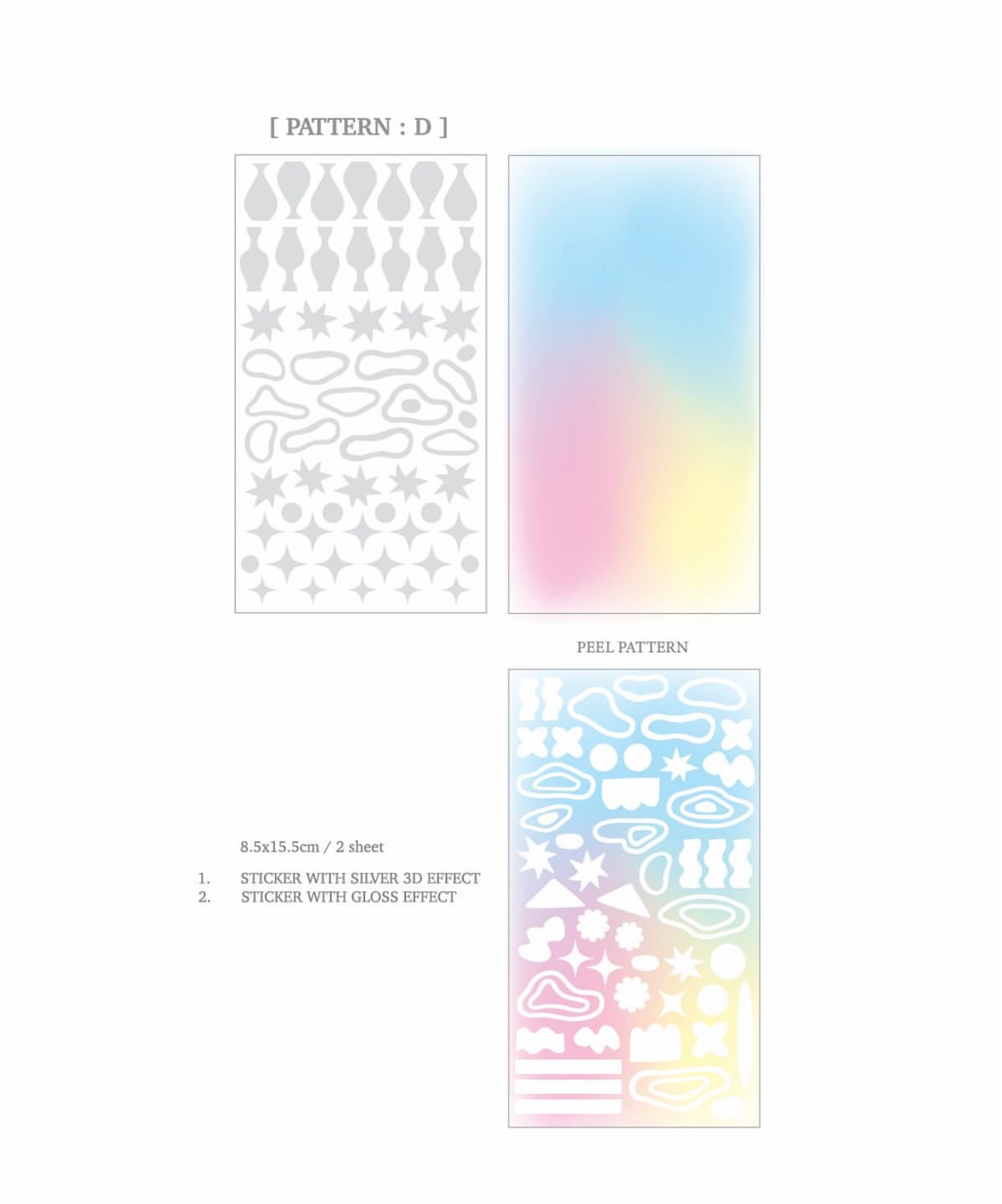 Kurukynki MOD Shape Sticker / 2 Designs