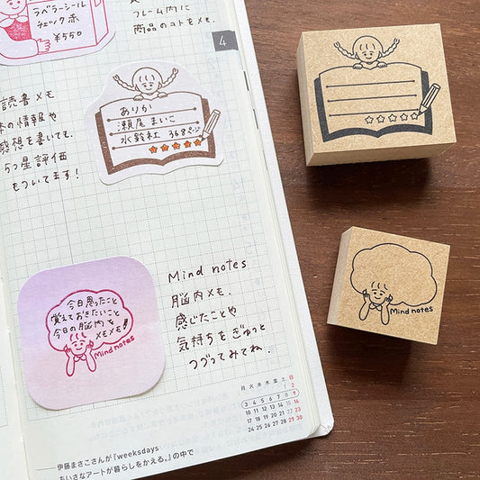 Stamp Marche x Peppoko Girl Stamp / Mind notes