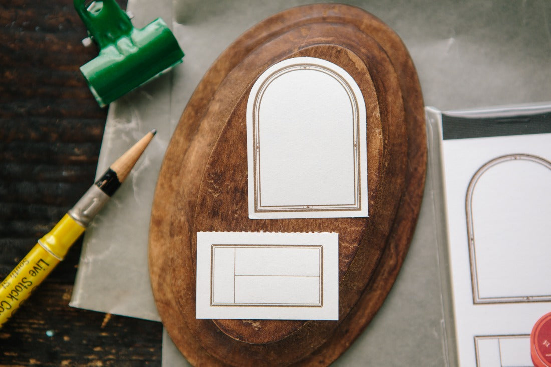 OURS Window Letterpress Label Book