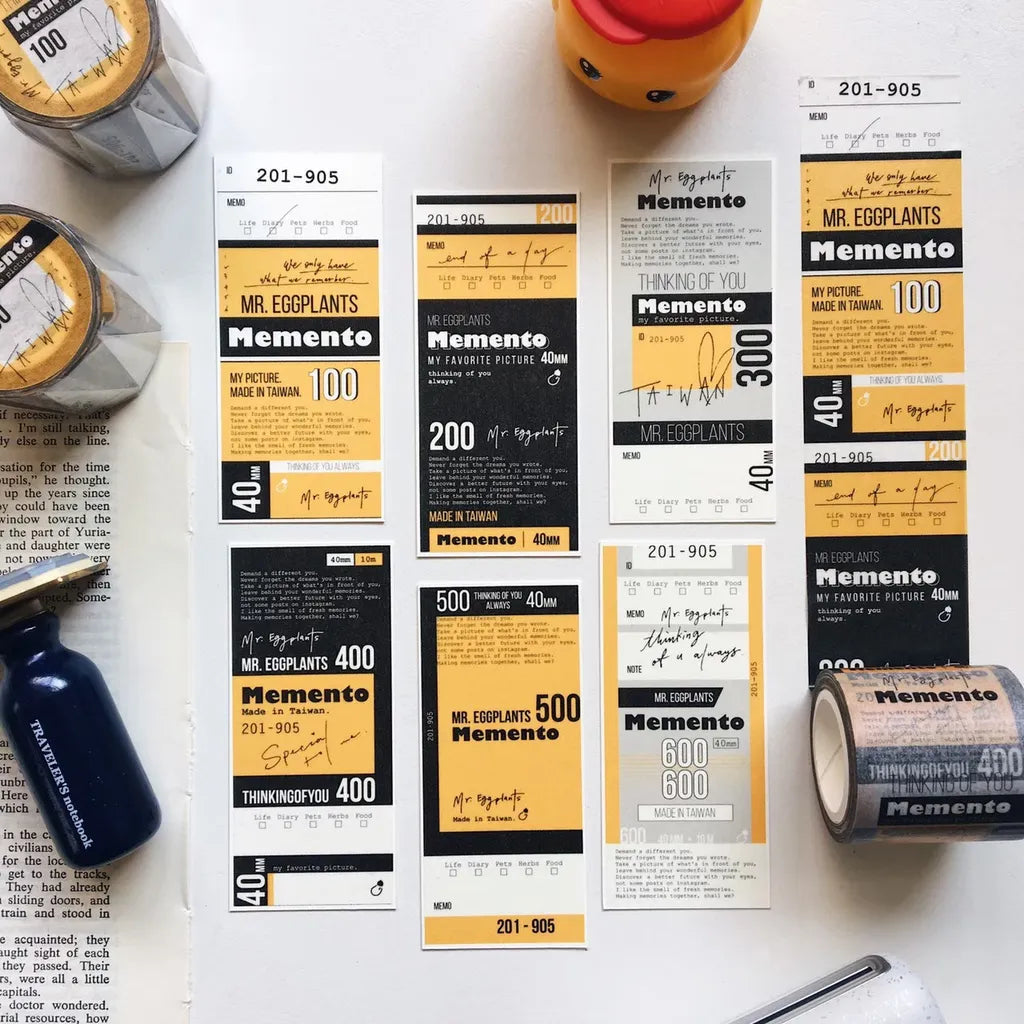 Mr. Eggplants Momento Washi Tape