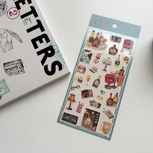 MIND WAVE Vintage Bar Sticker Sheet
