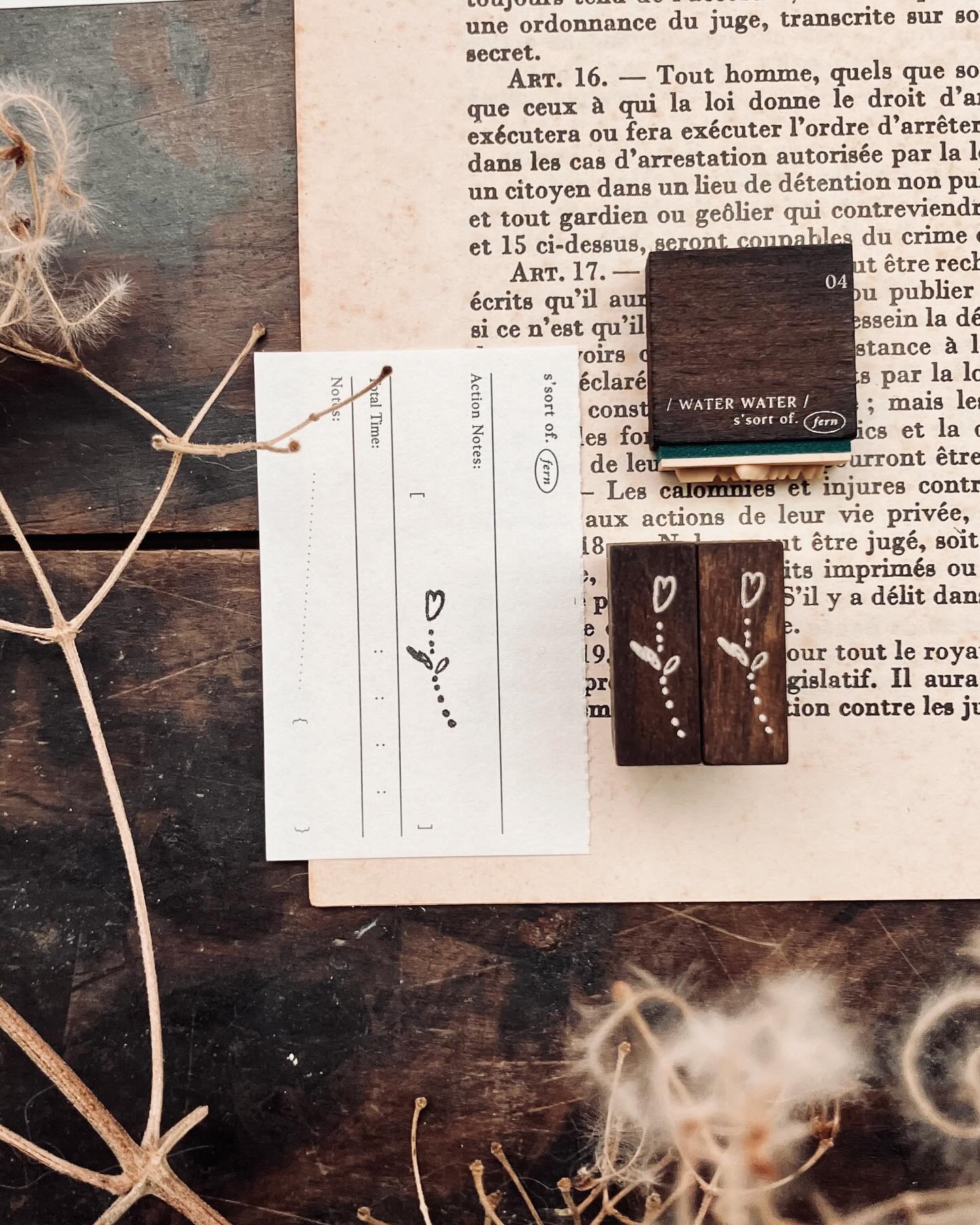 Somesortof.fern Bubble Flower Series Rubber Stamps / 7 Designs