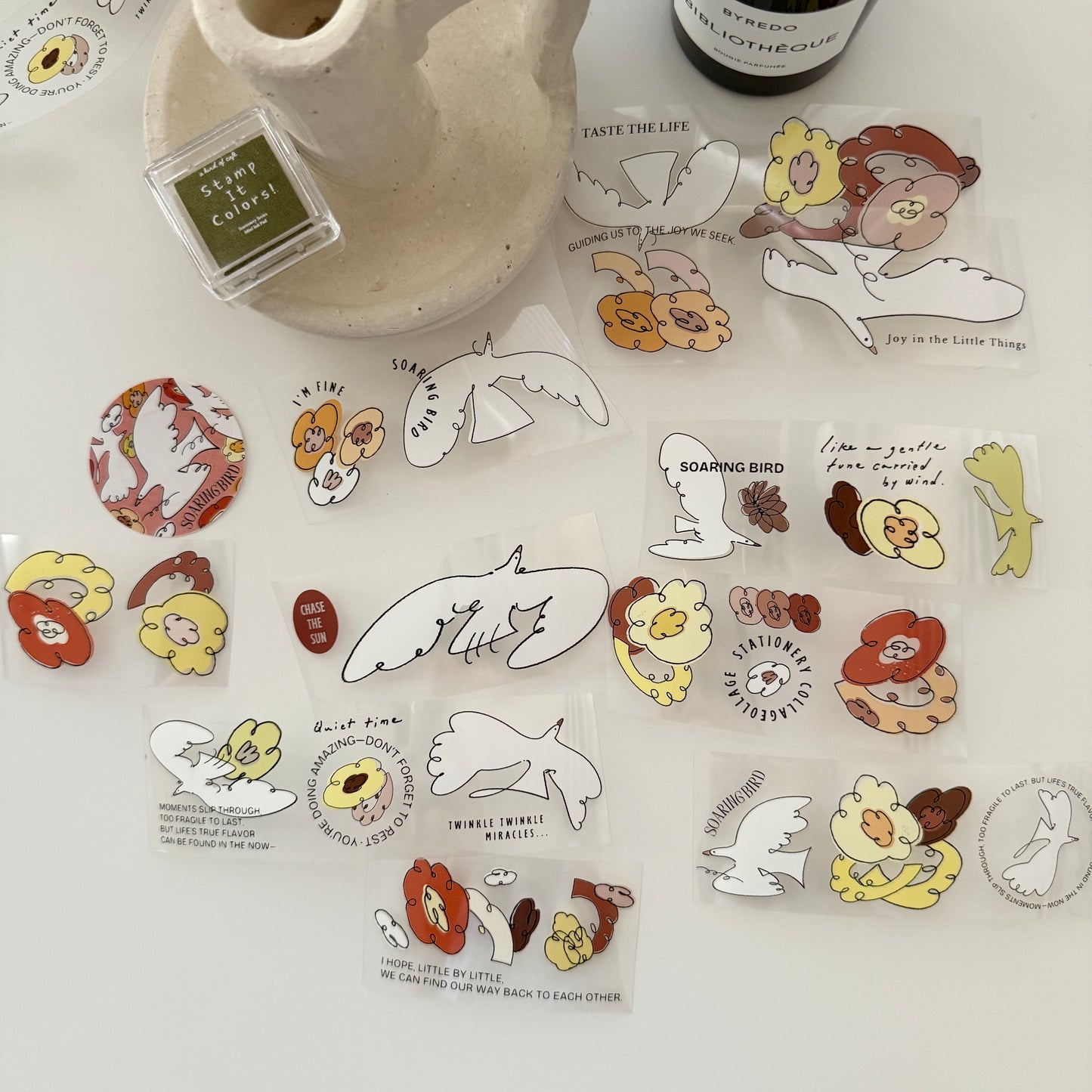 A kind of café Soaring Bird PET Tape