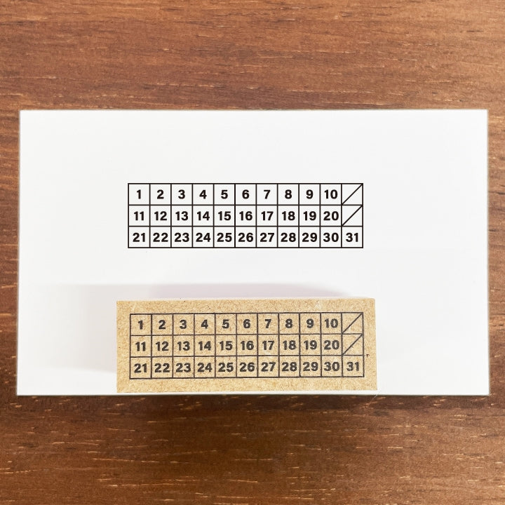 Stamp Marche Monthly Log Stamp