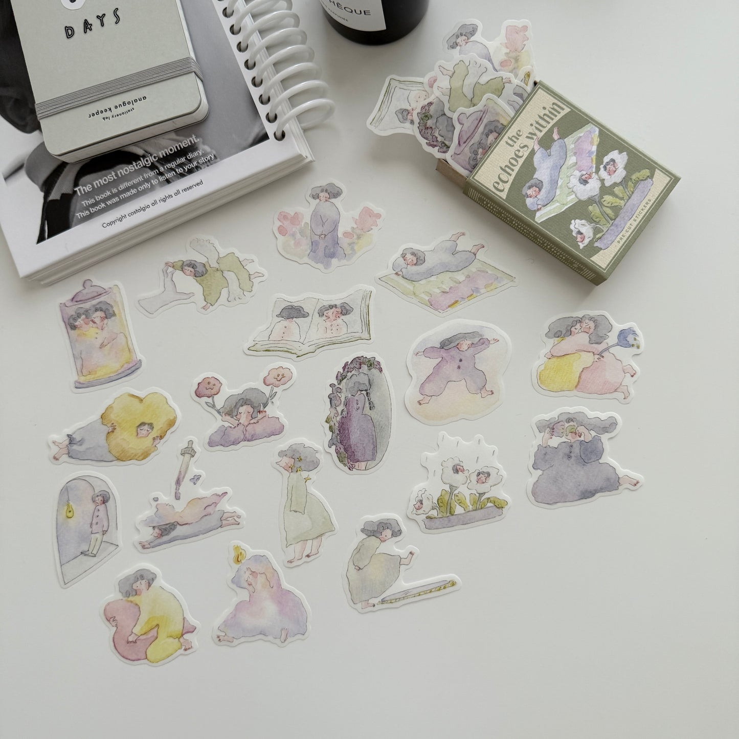 Dodolulu The Echoes Within Die-cut Matchbox Stickers