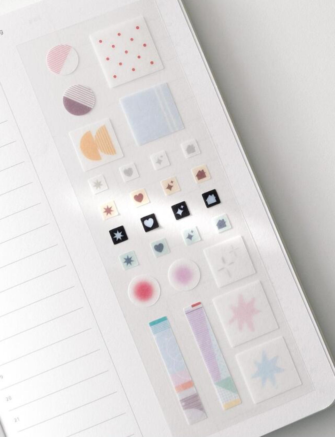 202hosil Piece Washi Sticker Pack