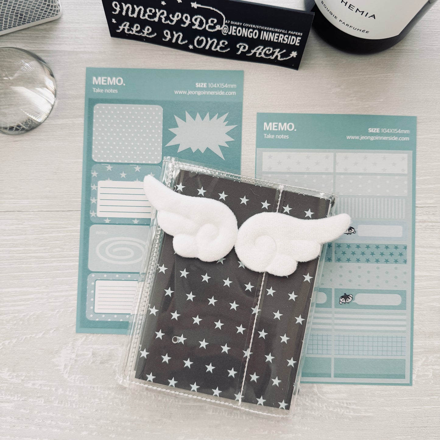 Jeongo Innerside Angle Wing Diary Set / Pocket Size