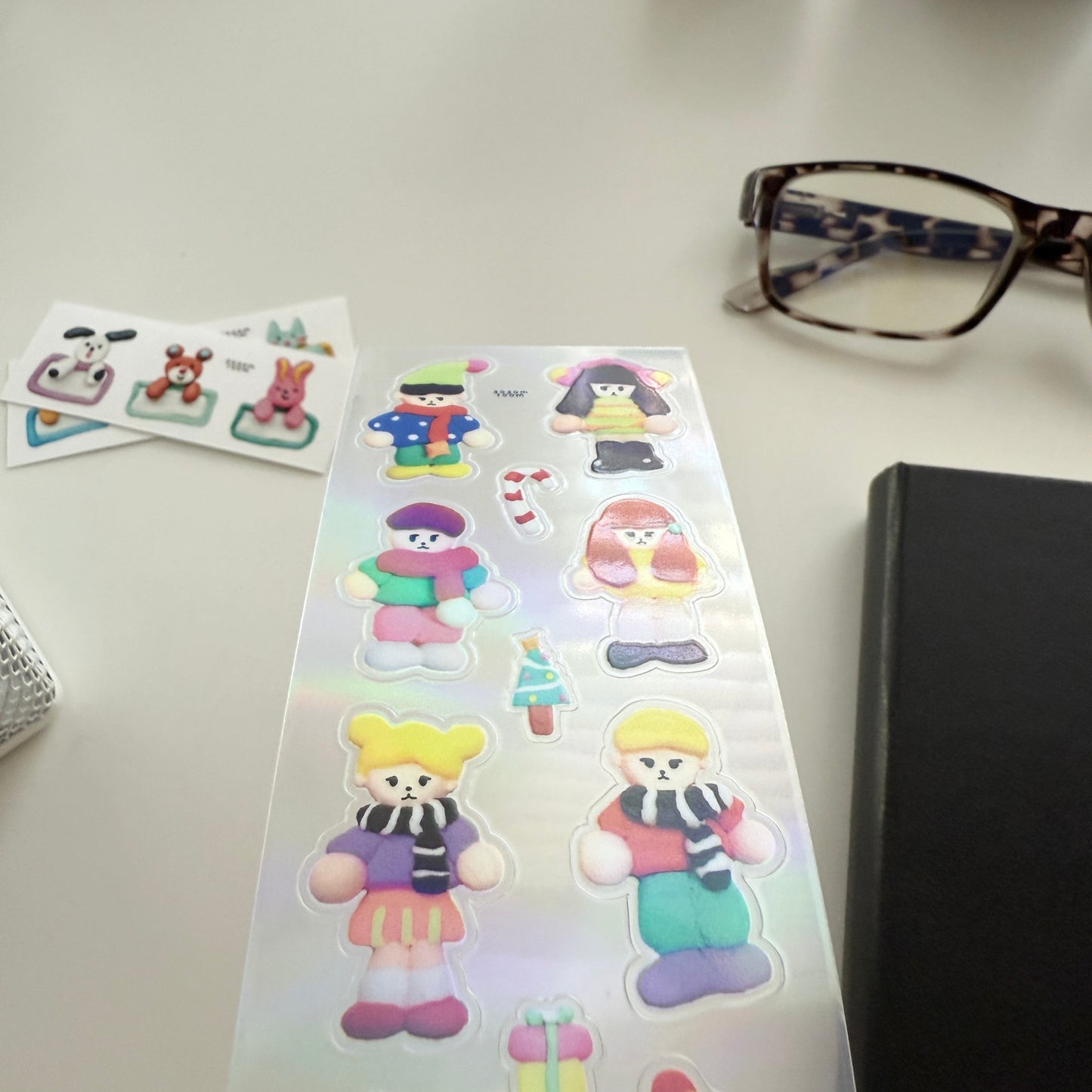 Sosom room Winter Date Hologram Sticker Sheet