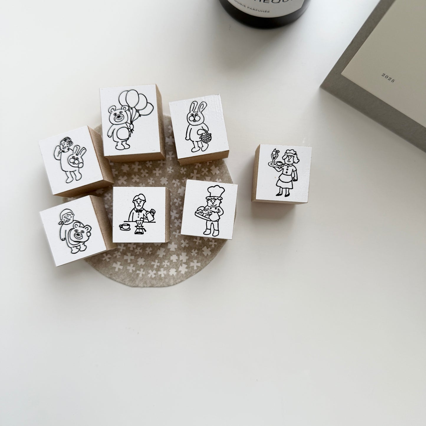 36 Sublo Walks of Life Rubber Stamp / 7 Designs