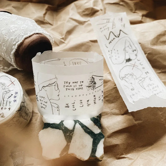 Mr. Eggplants Anxiety Washi Tape