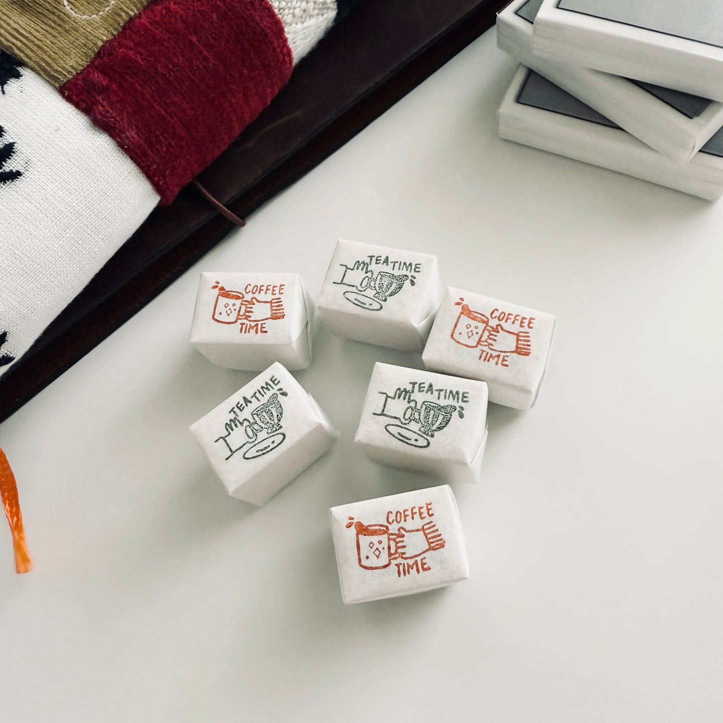 Kurukynki Tea & Coffee Time Rubber Stamps / 2 Designs