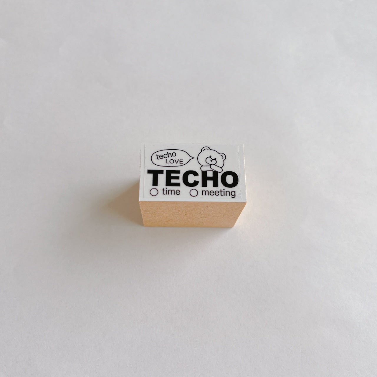 Tomoshop Rubber Stamp Design / TECHO LOVE Kuma-chan
