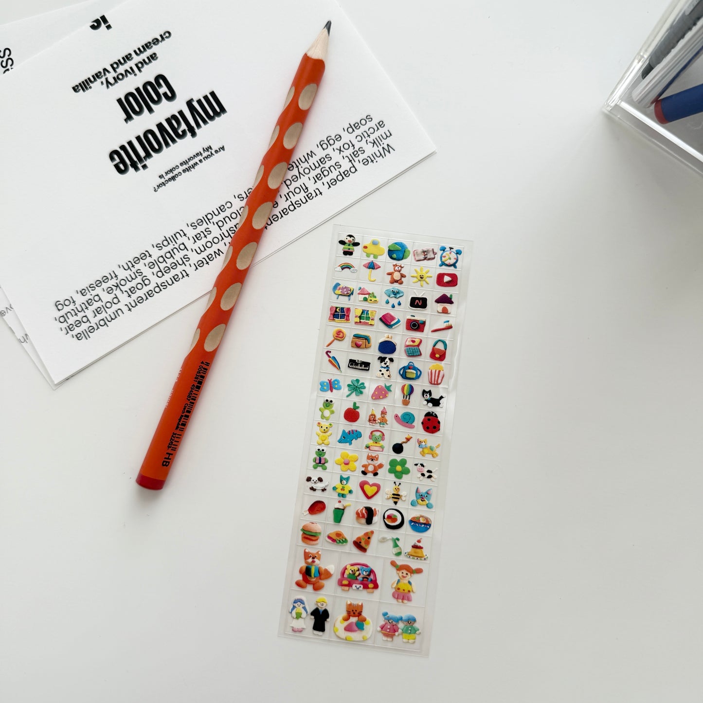 Sosomroom Nemo Nemo Mini Transparent Cube Sticker (A)