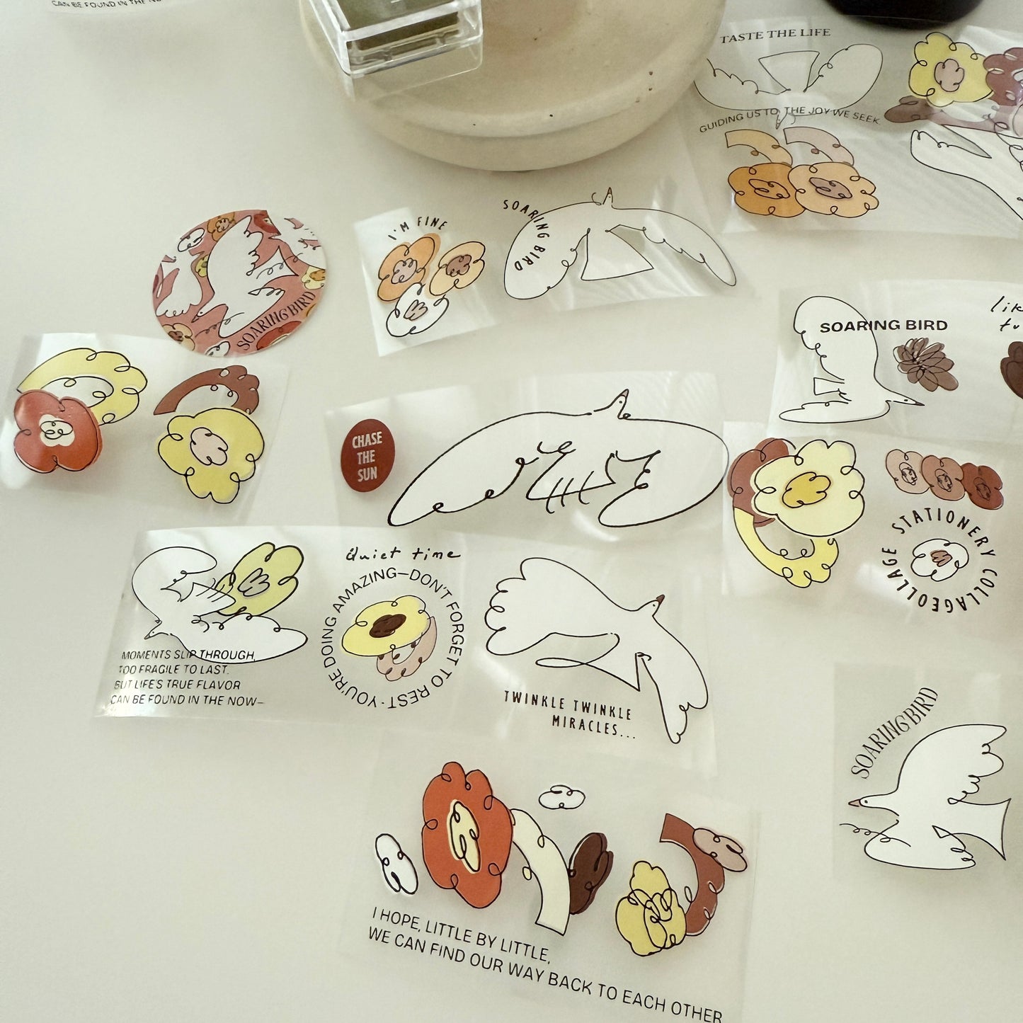 A kind of café Soaring Bird PET Tape