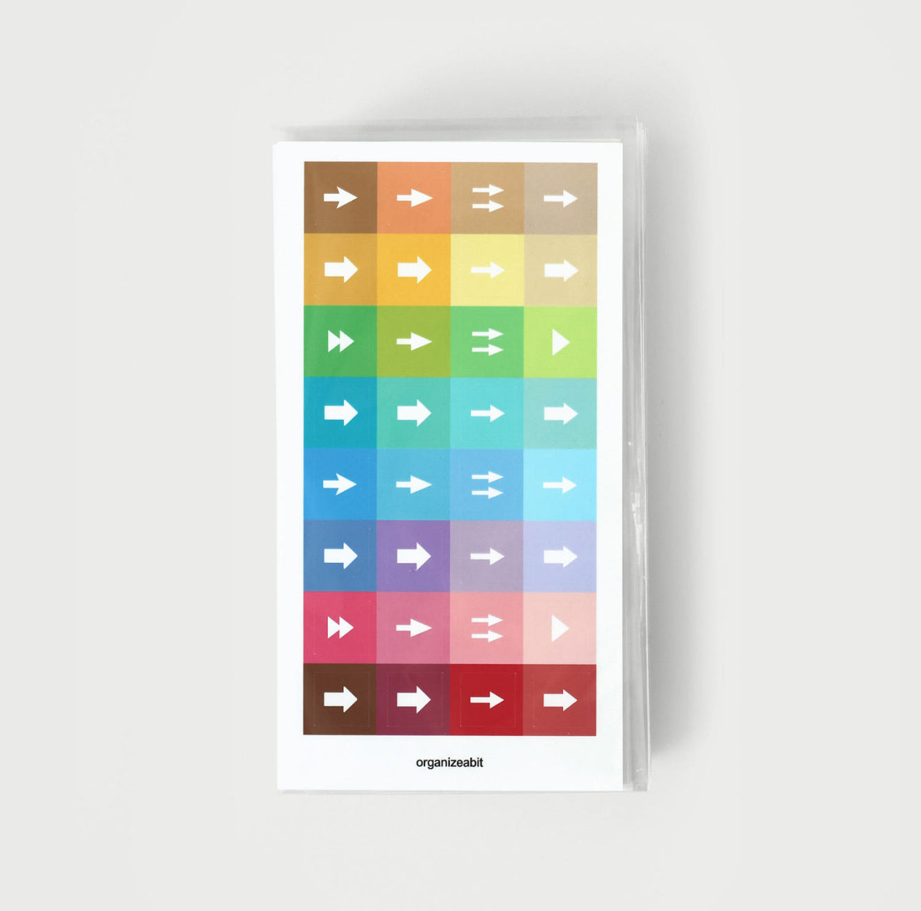 Organize a bit Colorful Arrow Sticker