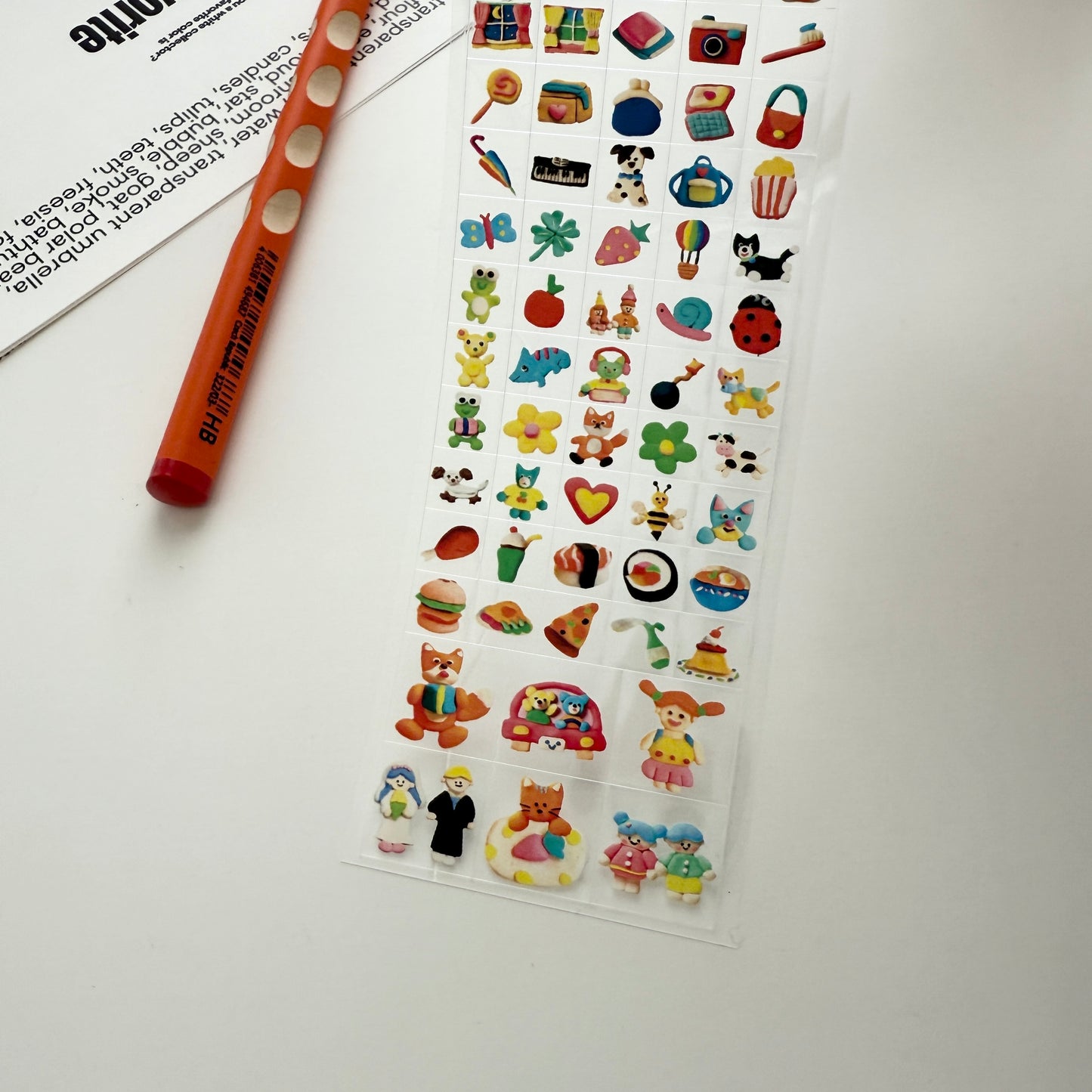 Sosomroom Nemo Nemo Mini Transparent Cube Sticker (A)