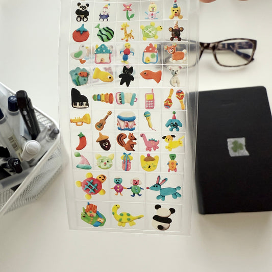 Sosom room Nemonemo Clear PET Sticker Sheet / April