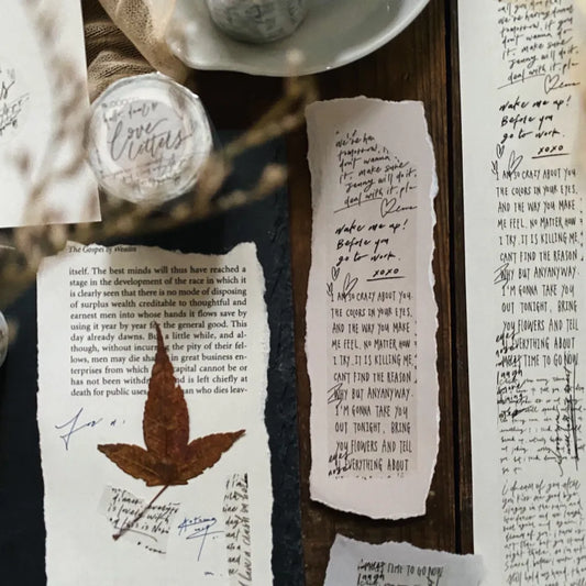 Mr. Eggplants Love Letters Washi Tape